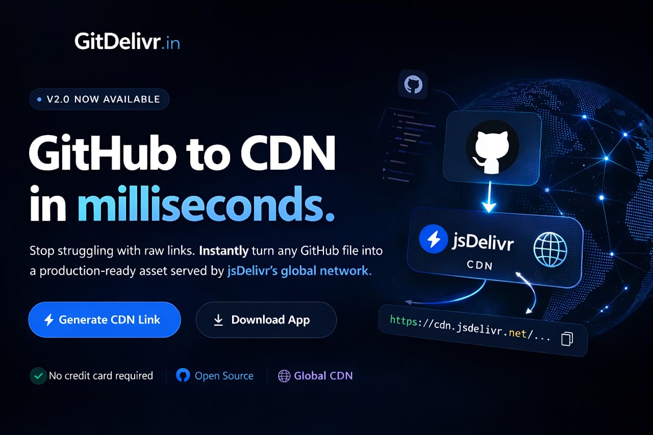 GitDelivr - The Fastest GitHub CDN for Developers